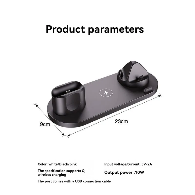 6-in-1 Wireless Charging Station for Devices Fast Charger Dock 【A74Z Miuai】