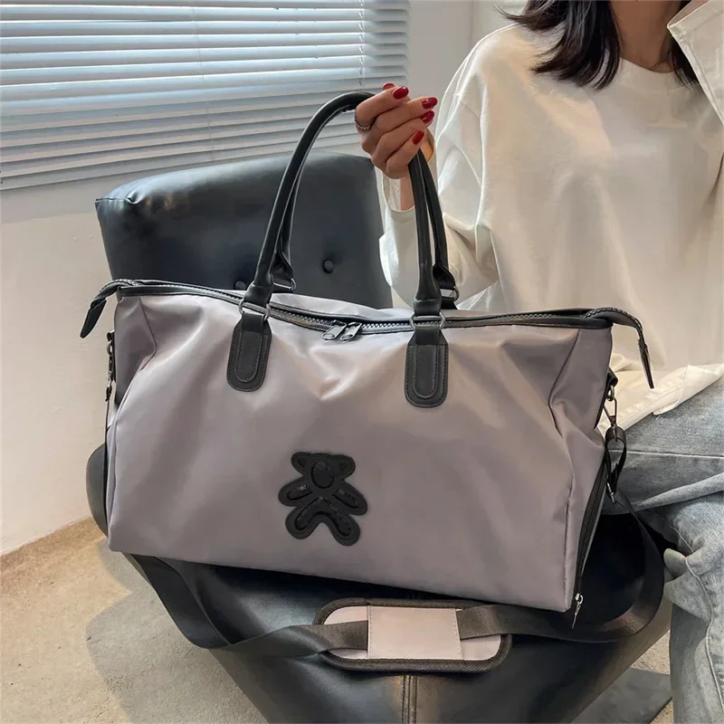 Bolsa deportiva para mujer, bolsas de viaje, bolsa impermeable para fin de semana, maletas, bolsos, equipaje, bolsos de hombro para Yoga con bolsa para zapatos