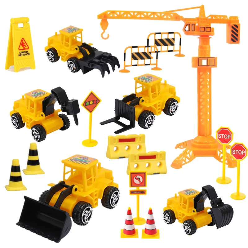 Excavator Car Crane Tractor Birthday Cake Topper Construction Party Decor Boy Kid Baby Shower 1st Birthday Party Cake Baking Kit