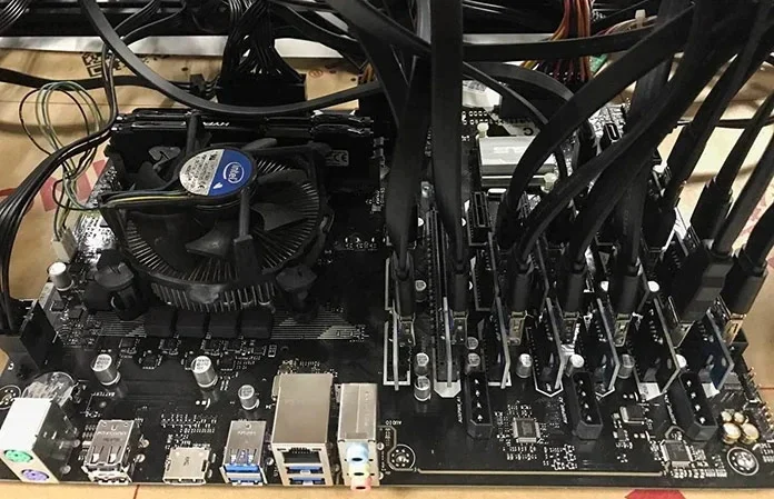 Asus B250 MINING EXPERT Mining Rig BTC ETH Mining Motherboard LGA 1151 Intel B250 DDR4 32GB support i3-6100 7300 7100 6500  CPU