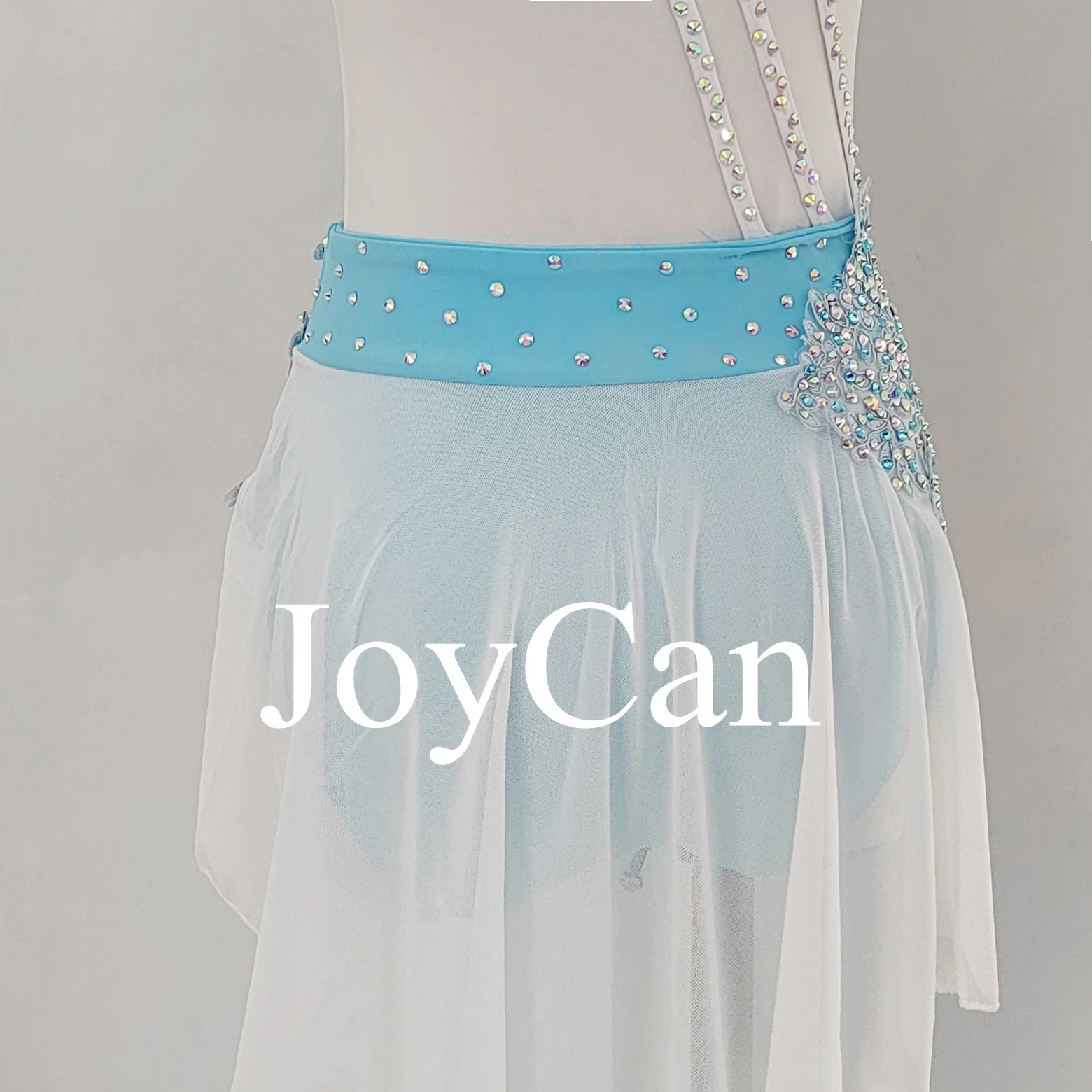 JoyCan Lyrical Two-Piece Dance Dress Printed Performance Wear for Girls Stage Dance and Ballet for Performance BD9819