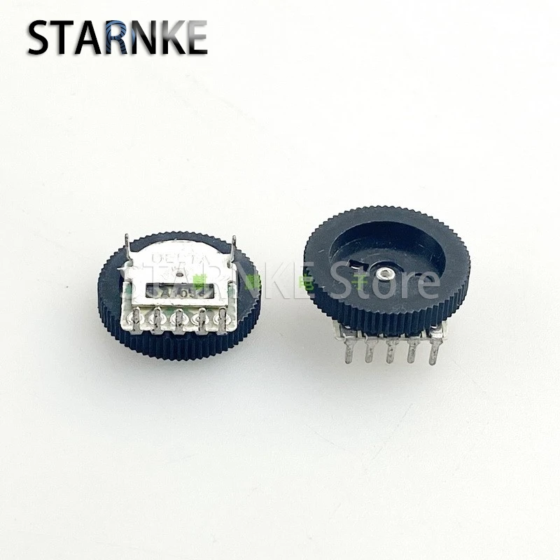 20PCS 16*3mm Dial Gear Potentiometer 5-Pin Double A10K A103