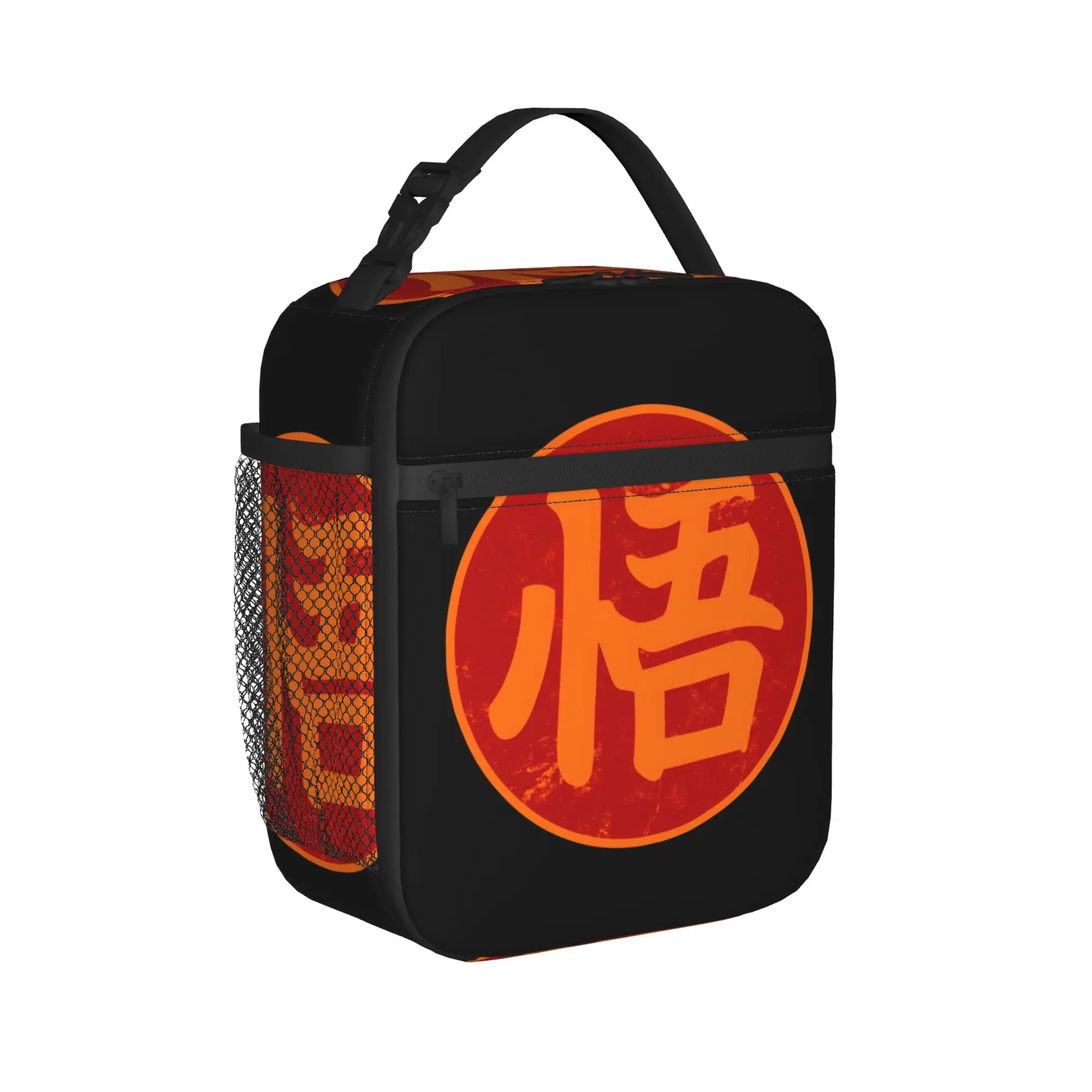 Dragons Balls Lunch Bag Z Insignia Kawaii Lunch Box Office Portable Zipper Tote Food Bags For Girls Oxford Print Cooler Bag