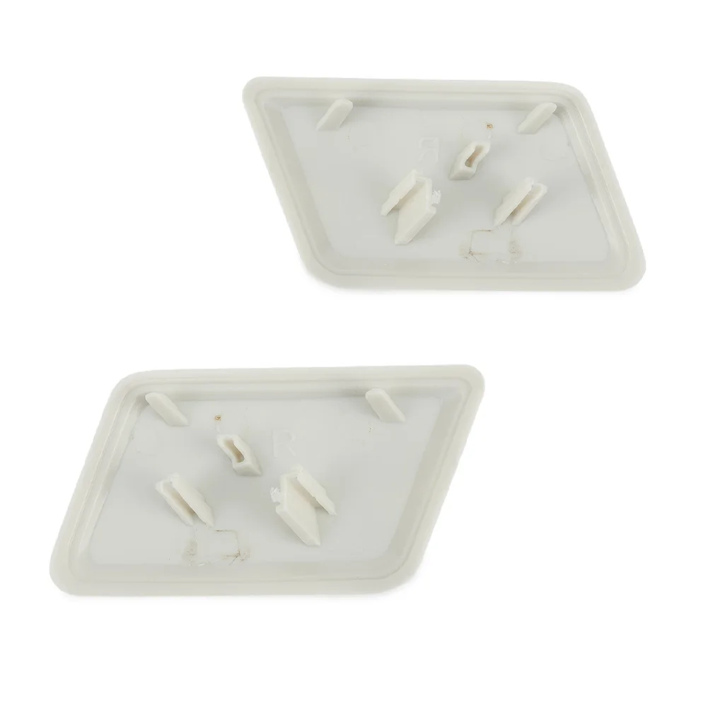 

For FORD For MONDEO MK3 2000 2007 Headlight Washer Nozzle Cap Covers Left and Right Set OEM Compatible 1S71 13L018 AE Plastic