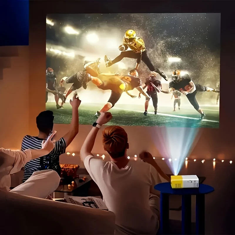 YG300 العارض المسرح المنزلي الذكي HD العارض المحمولة العارض جهاز عرض صغير الهاتف المحمول الإسقاط 1080 في الهواء الطلق Projecton