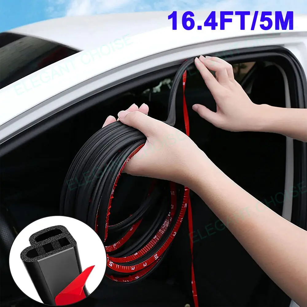 5M Car Door Trunk Seal Strip L Shape Weather Strip Edge Decoration Accessories For Mazda