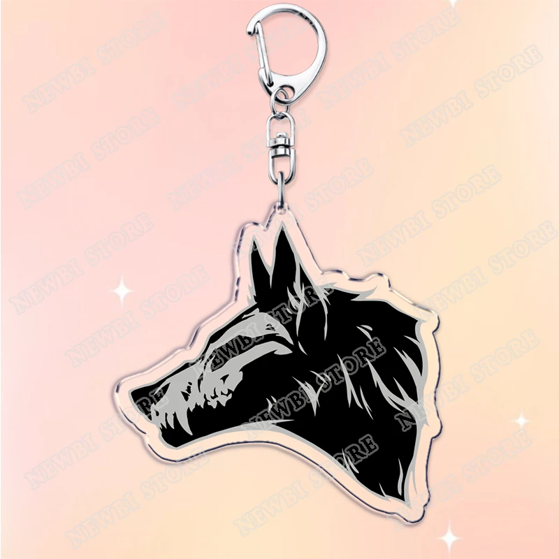 Horror Halloween Werewolf Keychains for Accessories Bag Furry Moon Vampire Monster Keyrings Jewelry Friends Fans Gifts