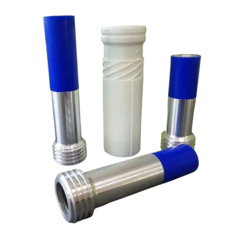 Single Air Inlet Boron Carbide Sandblasting Gun Head Aluminum Alloy Coarse Thread Surface Blasting Accessory