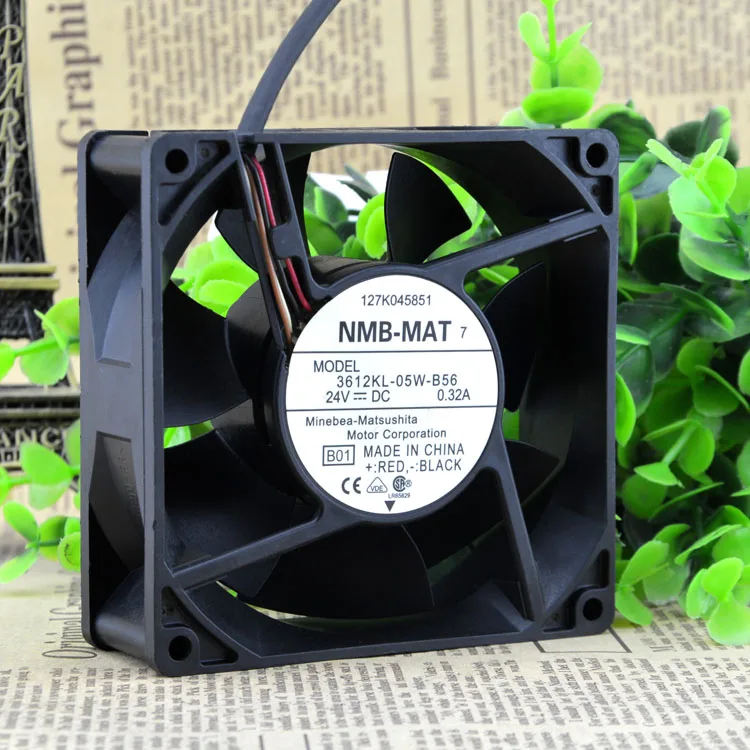 NEW ORIGINAL 3612KL-05W-B56 24V 0.32A 9032 90*90*32mm 9cm COOLING FAN