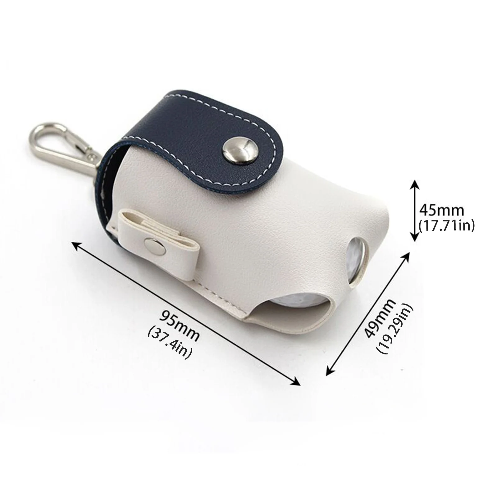 Obrázek 6: 5ks golf koule pás brašna přenosné mini PU kůže pouch s tees držák