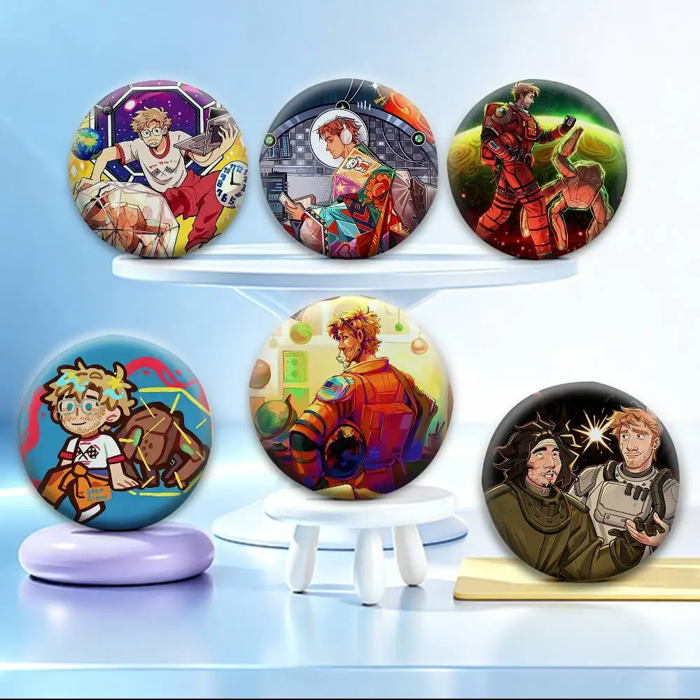 COOL P-Project Hail Mary Ryan Gosling   Badges Creative Tinplate Button PinsBrooch Badge Clothes Backpack