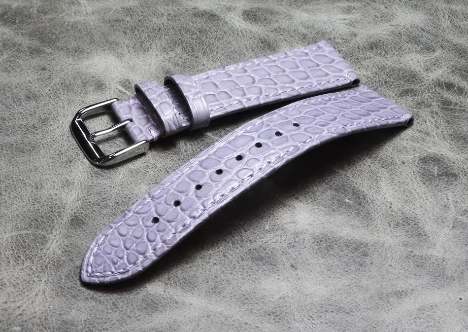 Thin Soft Strap Crocodile Leather Watchbands 14 15 16 17 18 19 20 21 22mm Alligator Grain Genuine Product Watch Band Bracelet