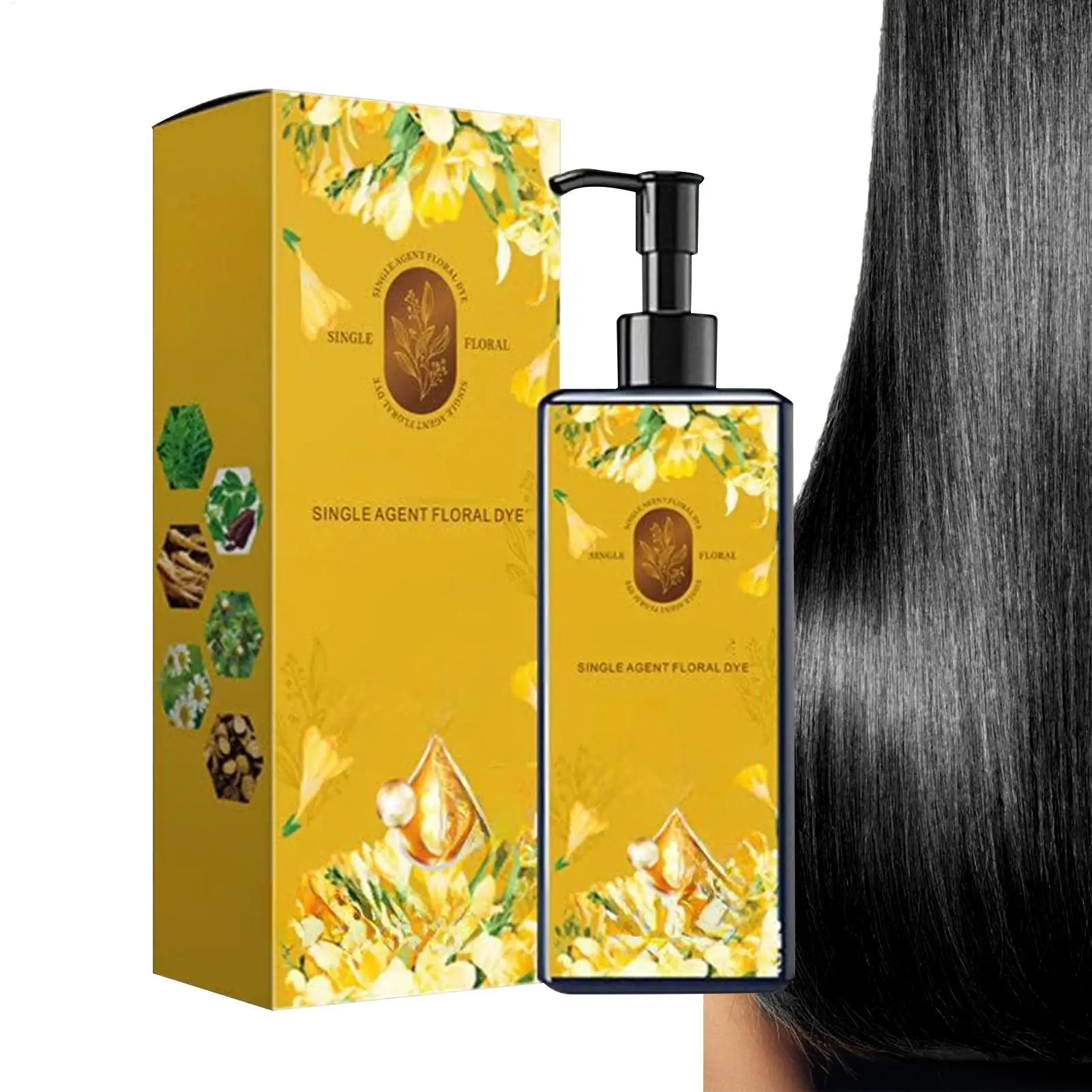 

Natural Hair Color Shampoo Women Strengthening Shampoo Cream Hair Dye Shampoo Black/brown Hair Dye Moisturizes Mild Hair Shampoo