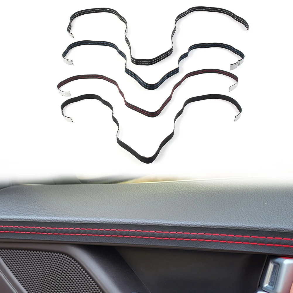 Car Moulding Trim PU Leather Braid Decorative Line Strip For Door Dashboard Car Interior DIY Strips For Benz Audi BMW Honda etc