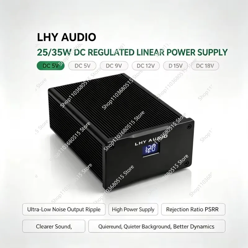 Linear Regulated Power Supply DC 25W 35W LPS Ultra Low Noise 5V 9V 12V 15V 18V for Audio Home Theater
