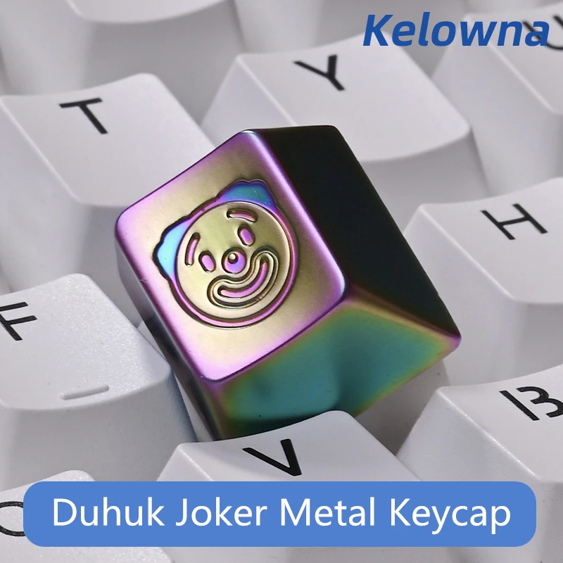 1 Piece Clown Series Metal Keycap Cherry Profile R4 Height Key Cap For MX Switch Mechanical Keyboard Creativity Joker Keycaps