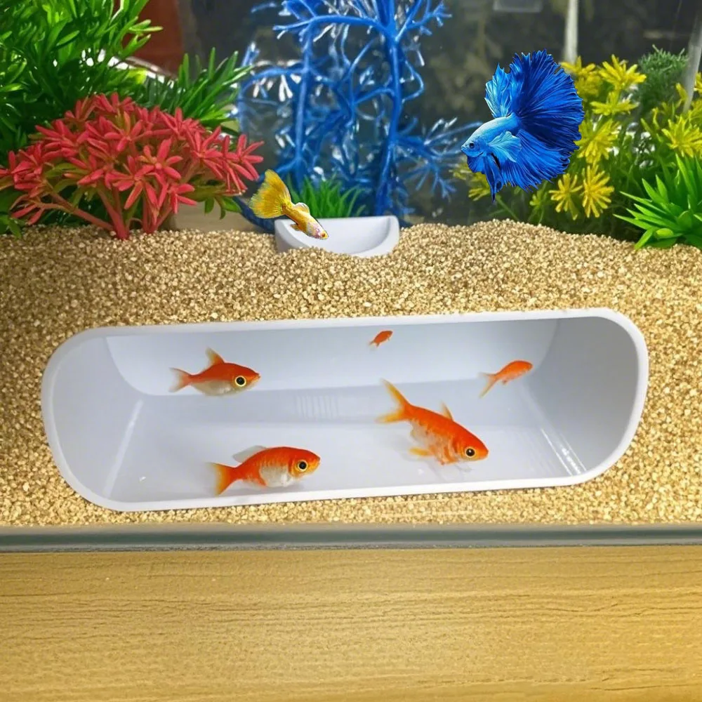 

Aquatic Pets Underground Tunnel Aquarium Cave - Multi-Level Fish Tank Ornament for Breeding, Play & Rest, Natural Habitat Design