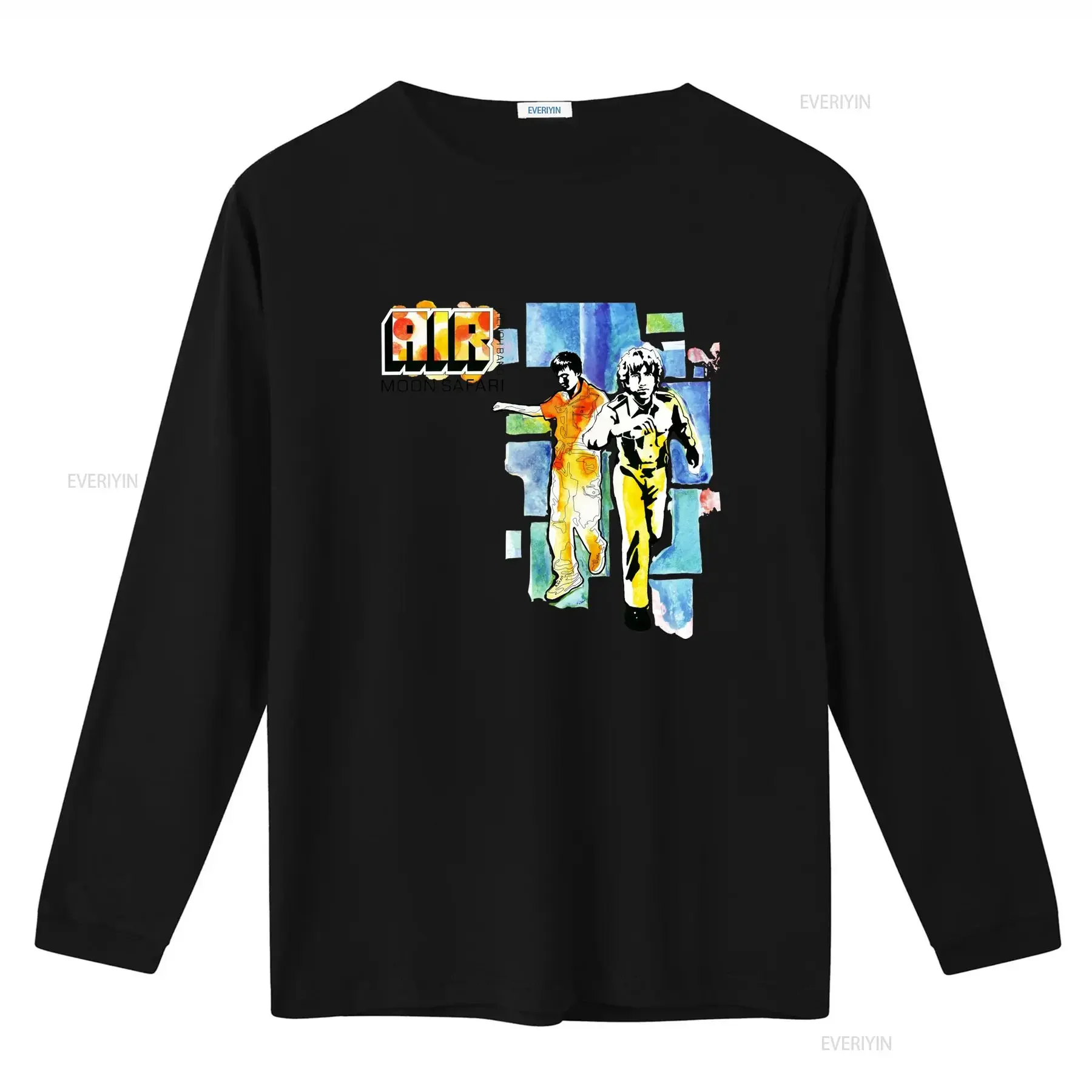 Best Seller Air Band Vintage Moon Safari T Shirt Retro Style Print vintage Washed Top For Everyday Wear Soft Comfortable homme