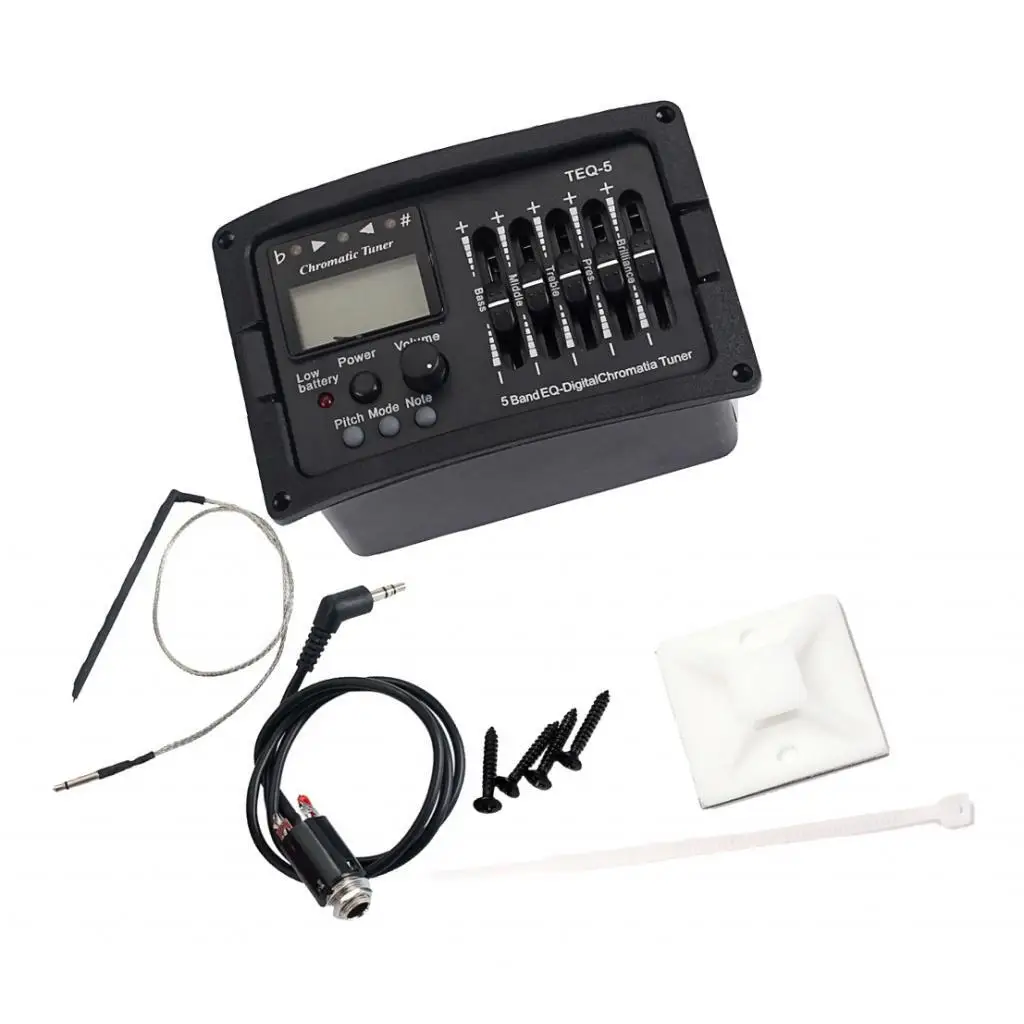 Plastic Easy To Install Guitar Preamp Control Loudness Easily Pickup Tuner Amplifiers Guitar Pickup