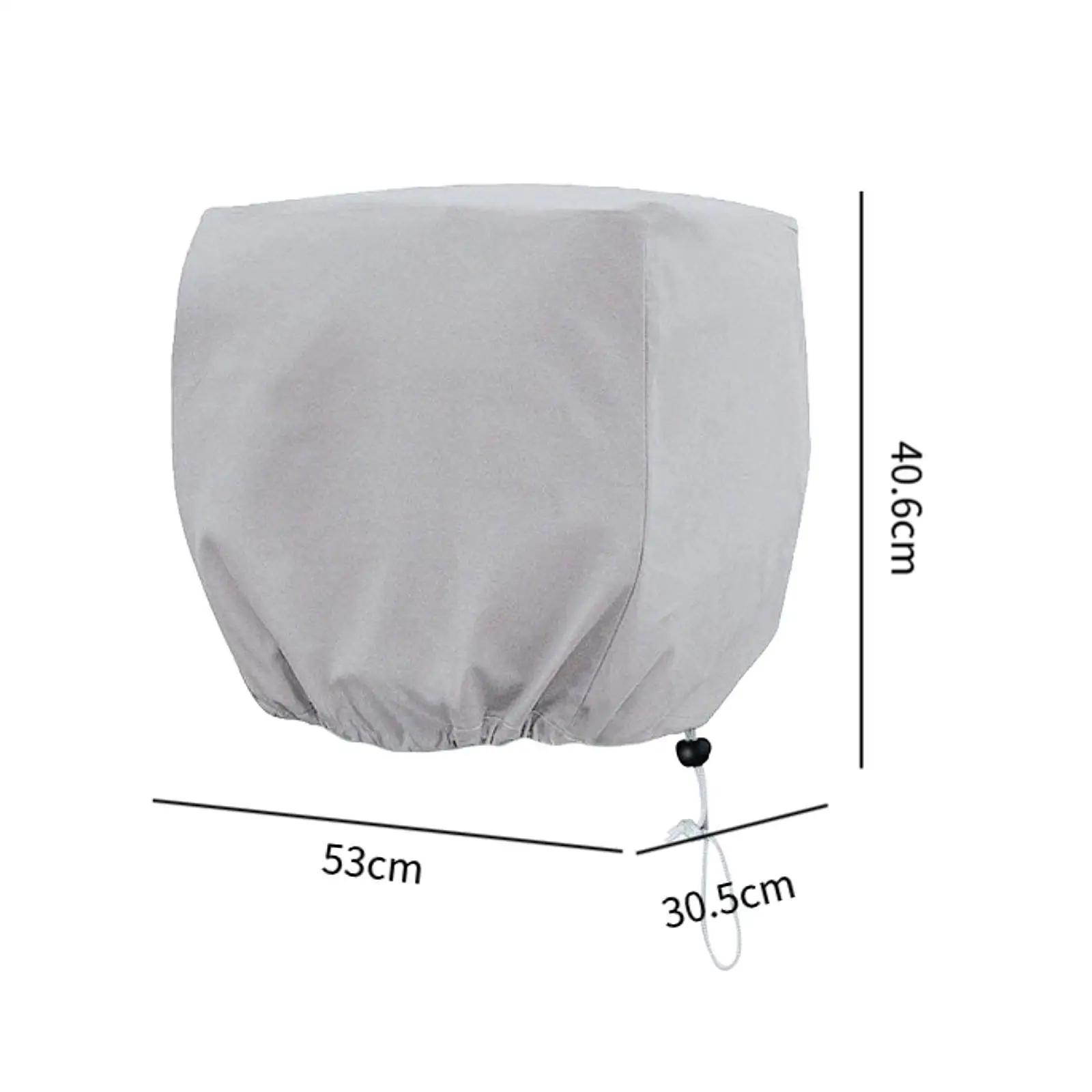 Outboard Motor Cover 600D Oxford Cloth Sun Protection Boat Engine Hood Cover