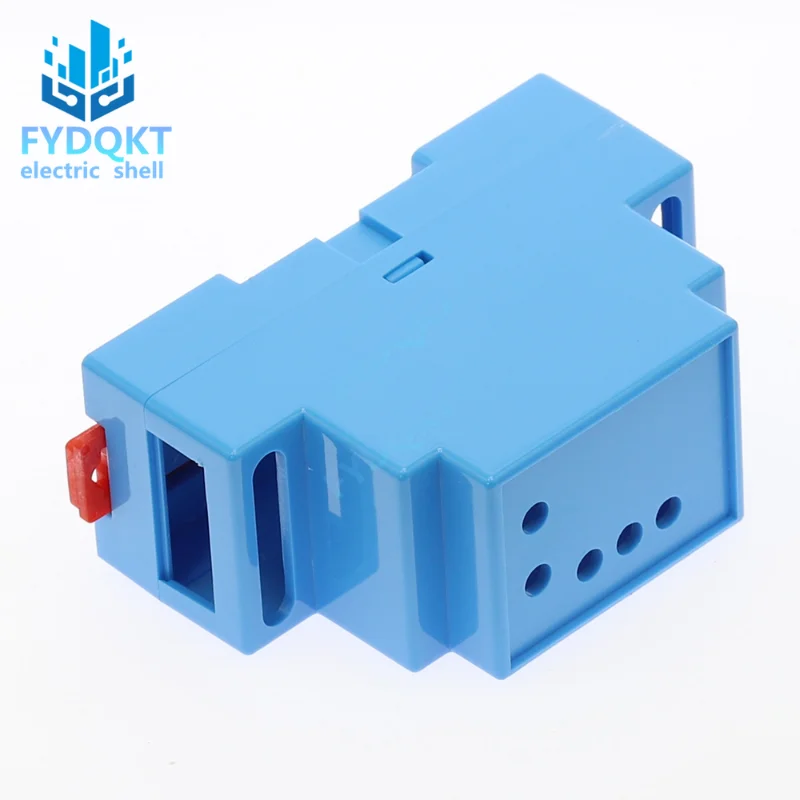 1PC DIN Rail PLC Junction Box Plastic Electronics Box Project Case 4Colors 88x37x59mm 35-Rail Mounting Instrument Housing