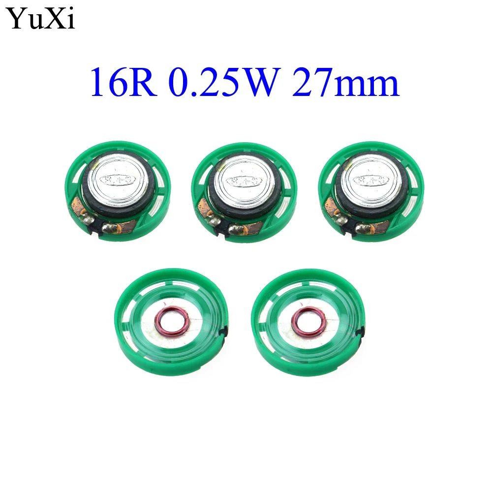 YuXi New Ultra-thin Mini speaker 16 ohms 0.25 watt 0.25W 16R speaker Diameter 27MM 2.7CM thickness 7MM