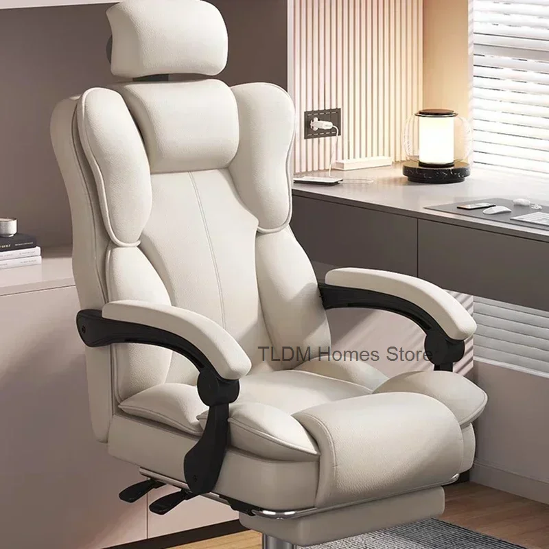 

Indoor Recliner Gaming Chair Creative Desk Chaise Desk Bedroom Vanity Office Chair Leather Lazy Muebles Hogar Home Furniture