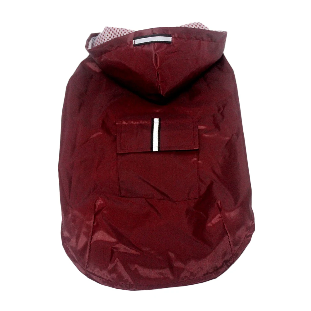 

Pet Raincoat Dog Waterproof Coats Large Size Hooded Poncho Reflective Strip Keeps Dry Breathable Material Dog Raincoats Puppy