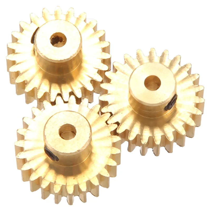 3PCS 3.175Mm Shaft Brass Pinion Motor Gear 32DP 48DP 64DP For 1/10 1/8 RC Car 3650 3660