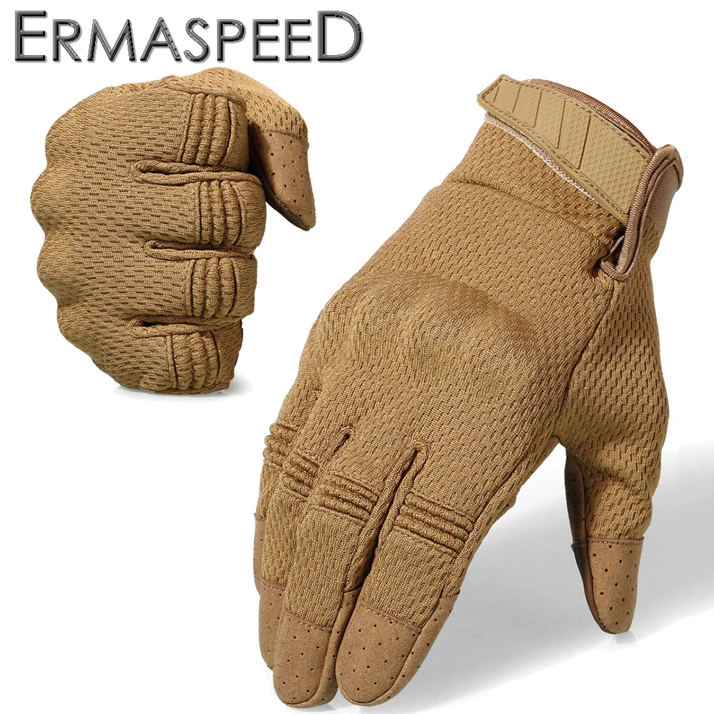 

Summer Motorcycle Gloves Breathable Touch Screen Motorbike Biker Riding Protective Gear Anti-skid Tactical Gloves Men Women