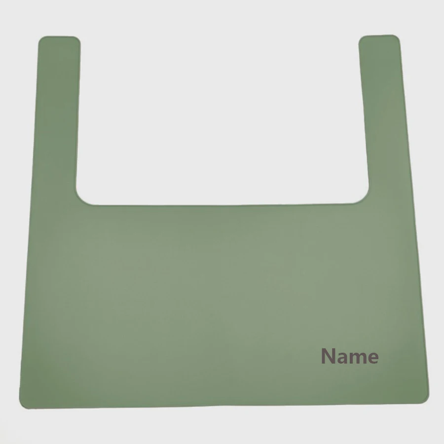 Estera de silicona para silla alta con grabado de nombre gratis para bebés, regalos creativos personalizados para niños y niñas