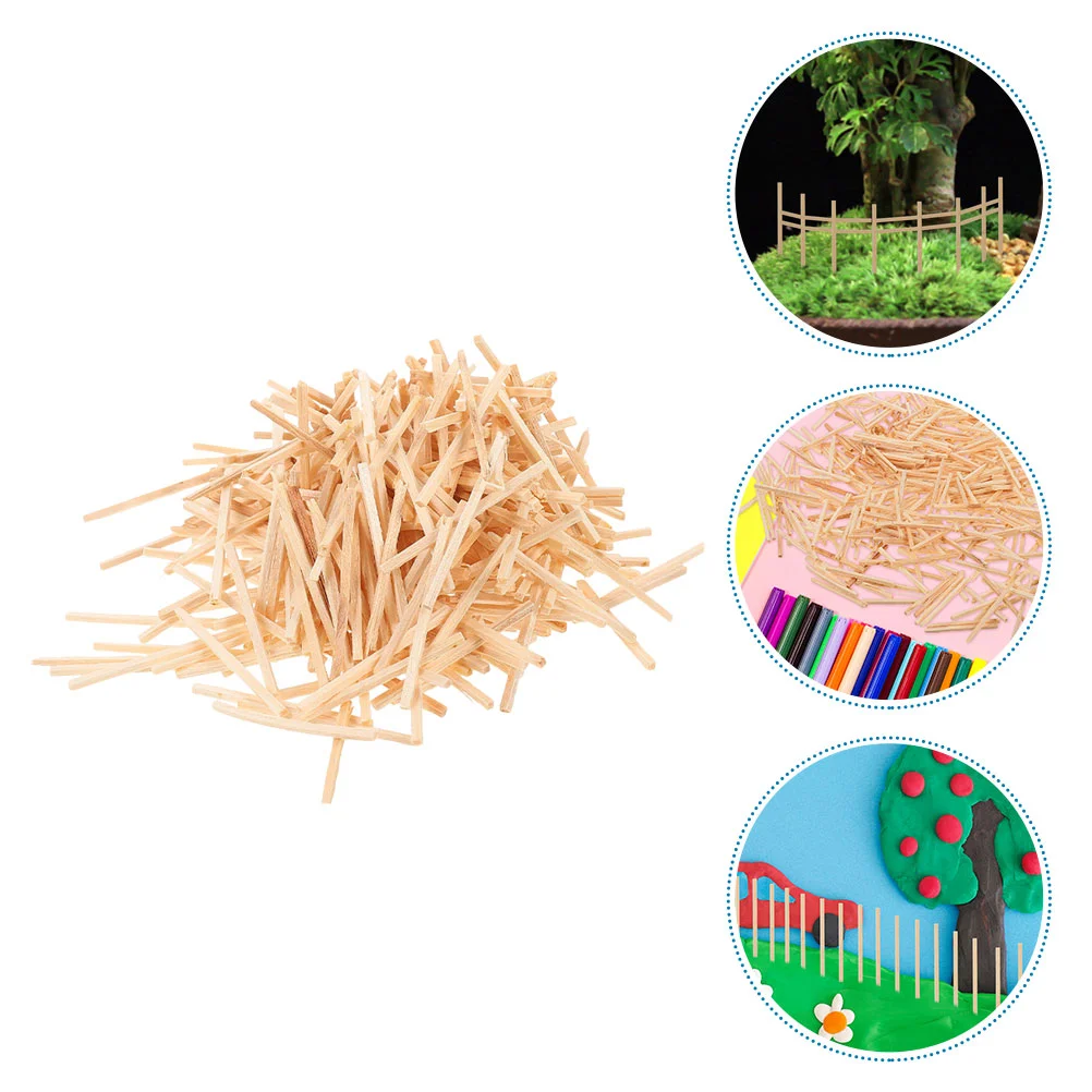 1000 Pcs Match Stick Handmade Accessory DIY Material Materials Wood Color Wooden Sticks Making Beige Handiwork Blank Child