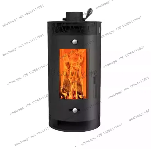 Modern Home Rural Villa Style Fireplace Vertical Heating Fireplace Blowing Heat Dissipation Indoor Firewood Heating Furnace