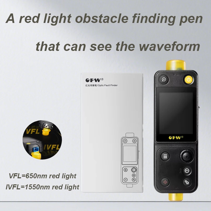 Optic Fault Finder 20KM Handled OTDR Support Active Fiber Test Fiber Ranger FTTB FTTH Breakpoint Tester Meter VFL 10MW