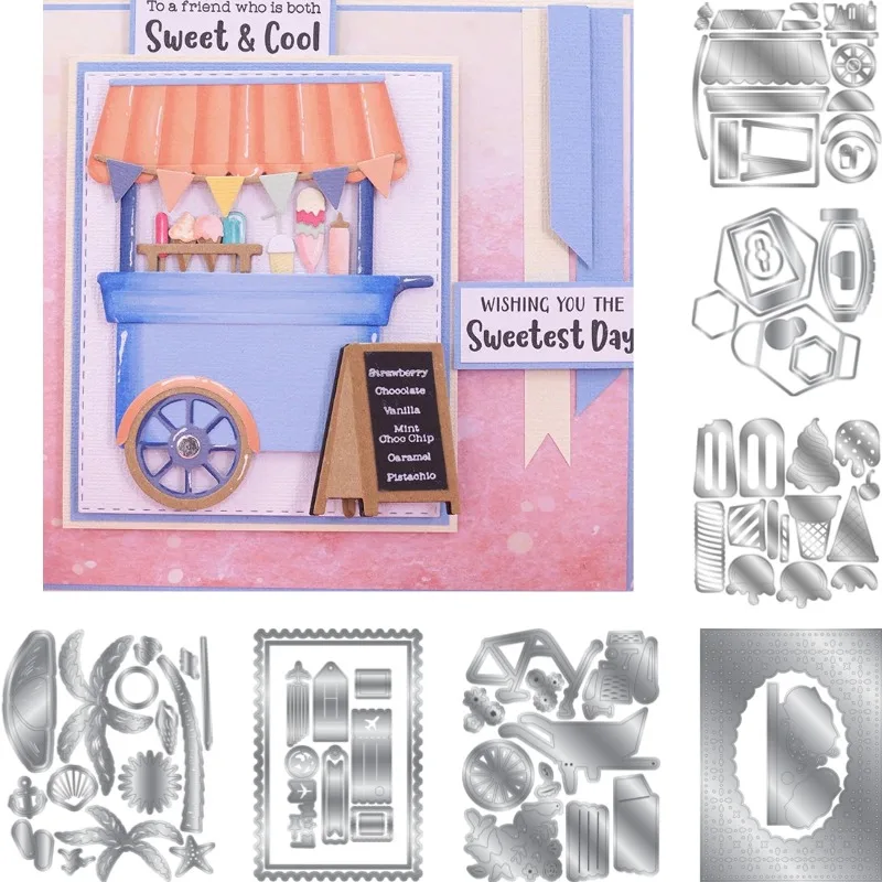 Cone Edge'able Gumball Machine Metal Cutting Dies for DIY Scrap Booking Crafts Dies Cut Stencils Maker Photo Album Template 2026