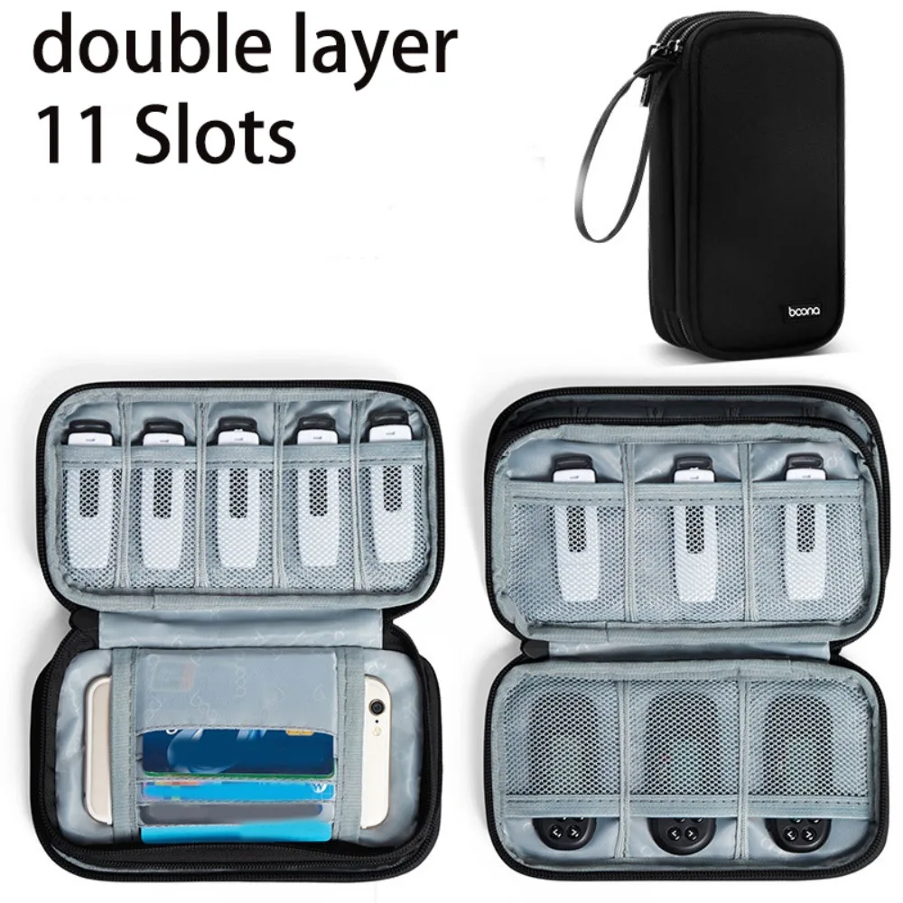 

NEW Large Capacity USB Case Wear-resistance Double Layers Data Flash Drive Case Waterproof U Disk Organizer Stationary