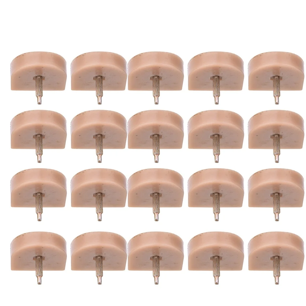 10 Pairs High Heel Tips Replacement Shoes Heel Dowel Shoe Repair Accessories614 Beige 21.5 x 23