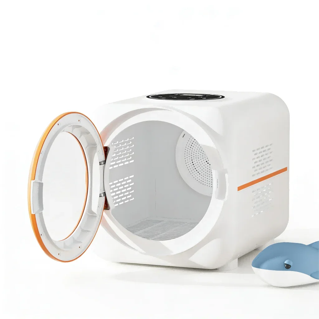 aPet Drying Box Dual Circulation in Tempered Glass, DC Noise-Reduction for Cats and Dogs Quick Dry / Winter Warm Mode
