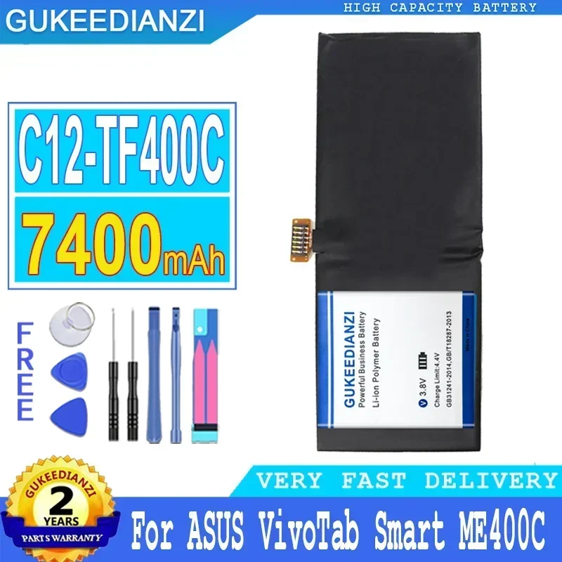 

Аккумулятор большой емкости 7400 мАч для ASUS VivoTab Smart ME400C 1ICP4/83/103-2 TF400C
