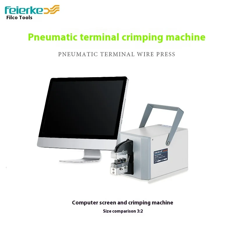 FEK-06M Pneumatic Wire Crimping Tool, Pneumatic Terminal Crimper, Wire Crimping Machine, Cold Press Terminal Connector Machine