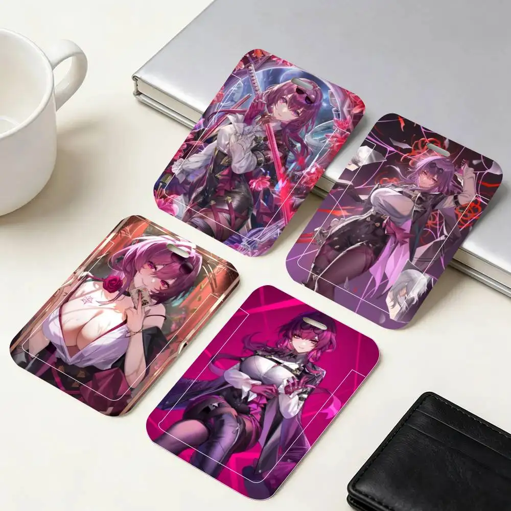 Game Kafka Honkai Star Rail ID Card Holder Neck Strap Pendant Door Badge Holder Lanyards Keychain Work Credential Case Gift