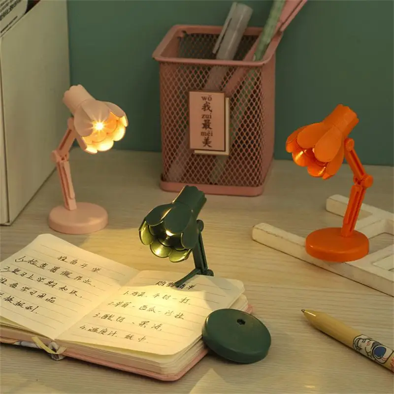 

Foldable Book Lighting Creative Flower Light Cute Warm Light 2023 New Table Reading Lamp Mini Night Lamp Bedroom Decor