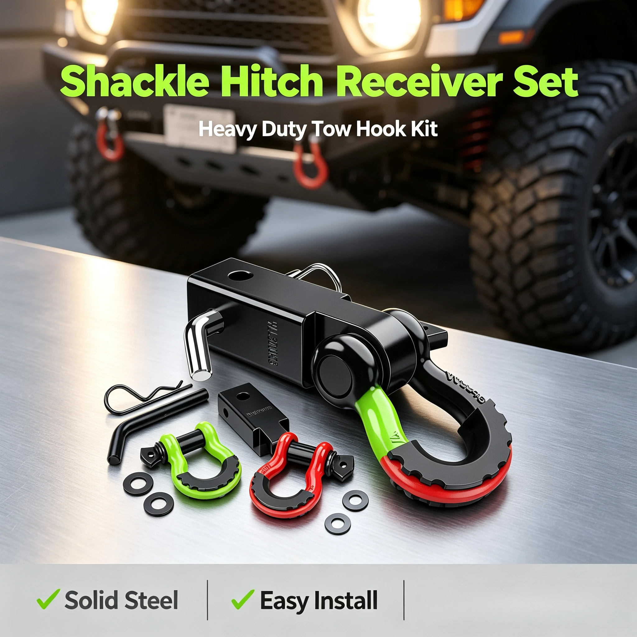 Auto Parts with Shackle American Horseshoe Snap Off-Road Vehicle Trailer Arm, Shackle American Square Mouth
