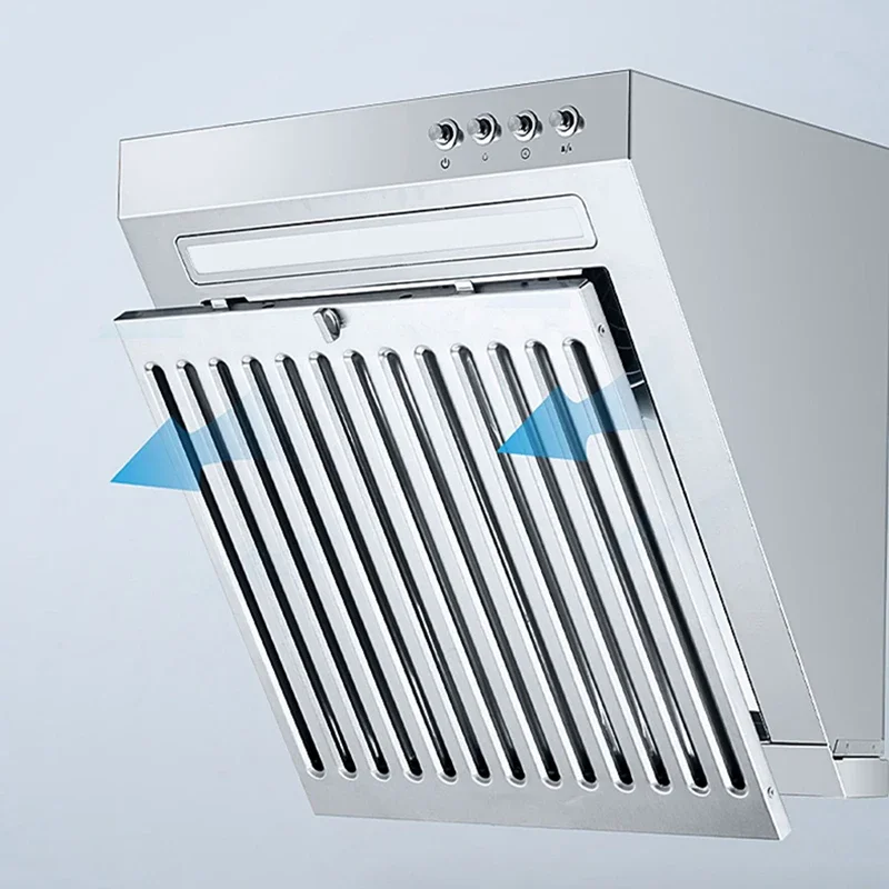 380mm mini exaustor de aço inoxidável inteligente exaustor de fumaça exaustor de chaminé para cozinha