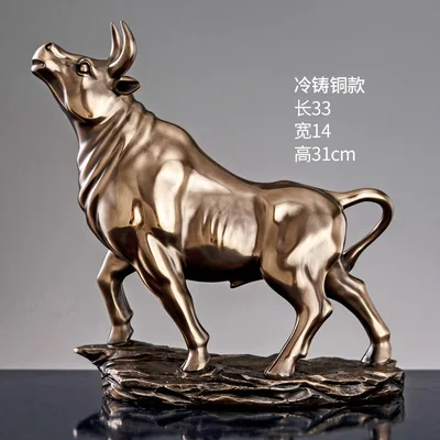 

CREATIVE RESIN COW BULL STATUE VINTAGE ORNAMENTS HOME DECOR CRAFTS ROOM DECORATION OBJECTS RESIN OFFICE CATTLE ANIMAL FIGURINES