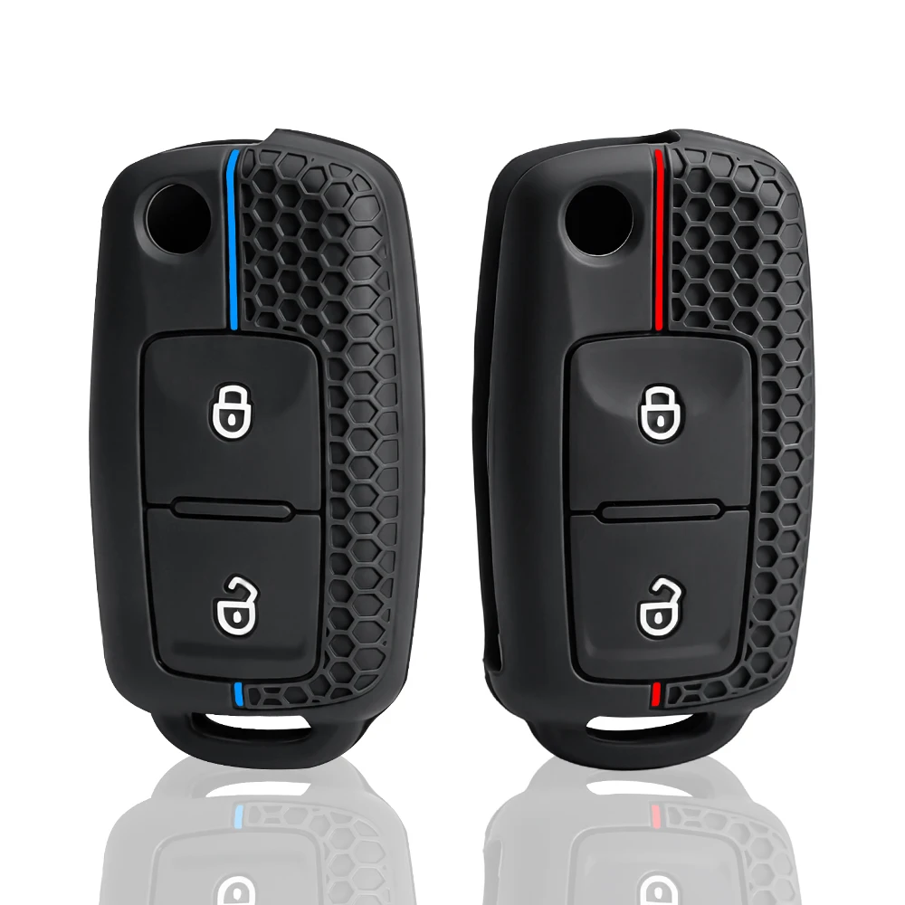 2 Button Car Flip Remote Key Case Cover Holder For VW Volkswagen Amarok Polo Golf 4 5 6 MK4 Bora Jetta Altea Alhambra Passat Fox