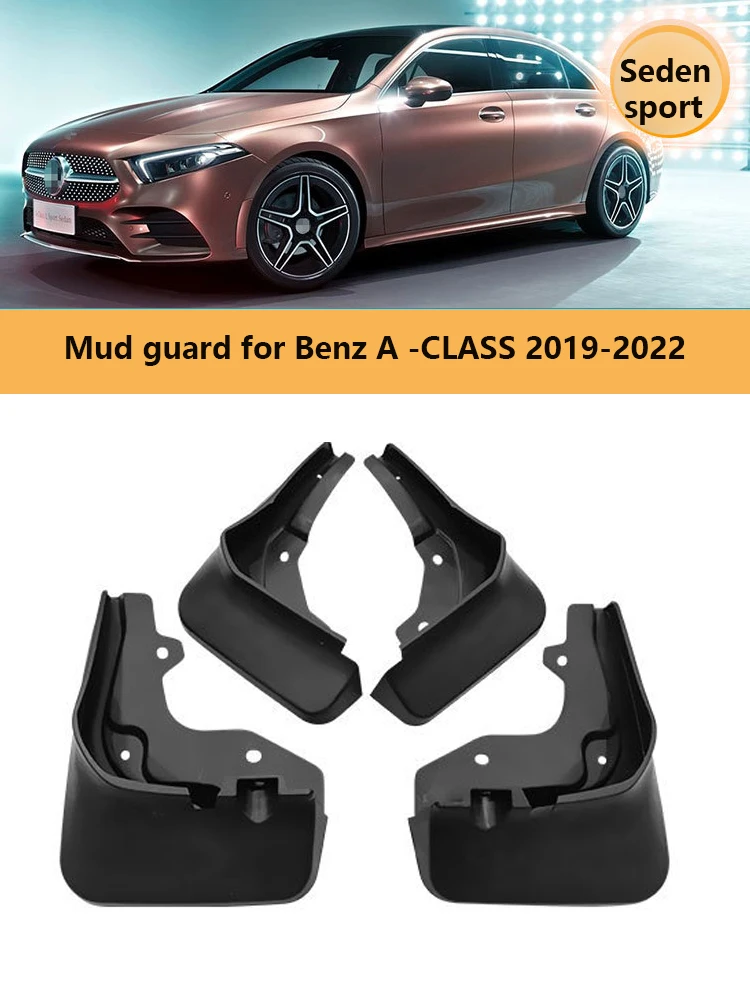 

Car Molded Mud Flaps For Mercedes Benz A-CLASS SEDEN Sportb2019-2022 Splash Guards Mudguards Mudflap Car Accessories