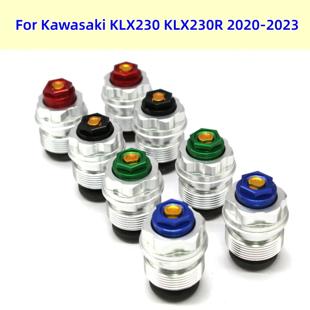 

KLX230 230R CNC Suspension Initial Adjuster Front Fork Top Cap Shock Absorber Screw Cover For Kawasaki KLX230 KLX230R 2020-2023