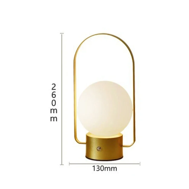 Nordic Atmosphere Table Lamp LED Living Room Decoration Night Light Charging Hanging Light Exposed Handheld Camping Table  Lamps