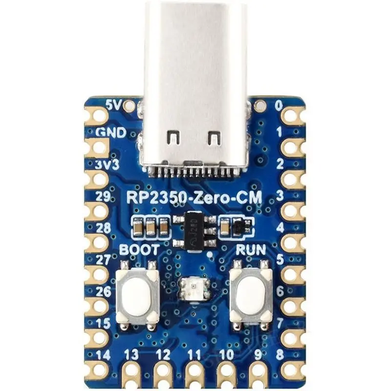 Dual-Core And Dual-Architecture RP2350A Zero Cm Mini Development Board Onboard Type-C Male Port For Raspberry Pi Pico 2